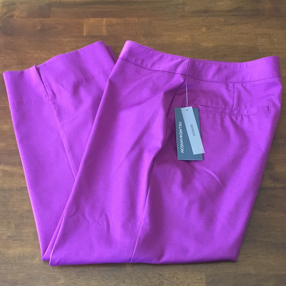 🛍 Hillard & Hanson orchid colored crop pants